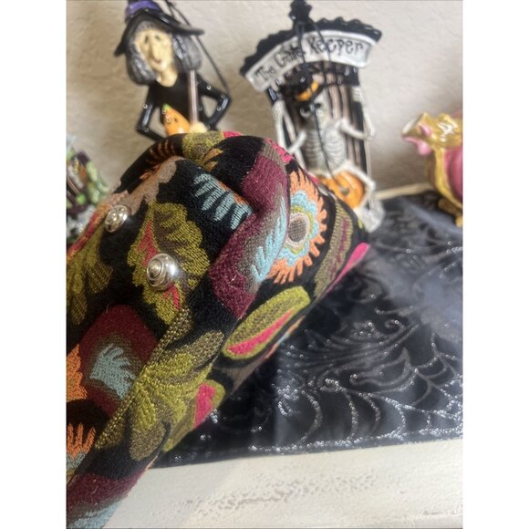 Raviani Garland Tx Tote Bag Tapestry Western Boho Bling Jacquard Floral Purse - Picture 10 of 16